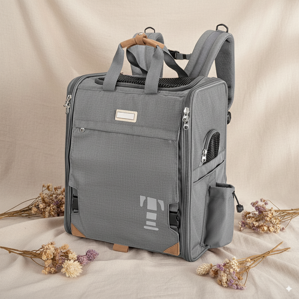 High quality breathable nylon polyester fabric pet carrier bag