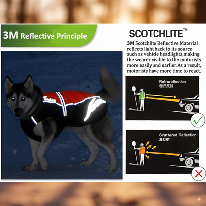 Waterproof Reflective Stripe Dog Coat Vest