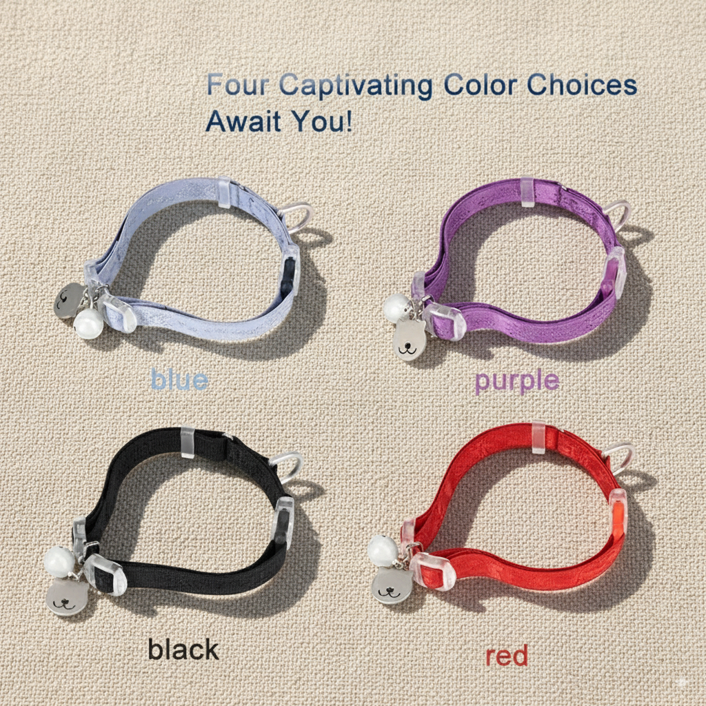 Cat Collar Elastic Strap Easy Control Soft Material