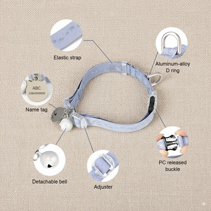 Cat Collar Elastic Strap Easy Control Soft Material