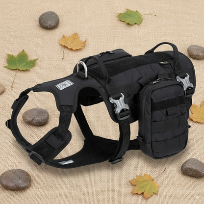 Tactical Military Dog Harness Backpack – Waterproof Nylon 66