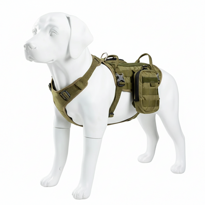 Tactical Military Dog Harness Backpack – Waterproof Nylon 66