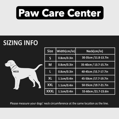 Large Dog Training Collar Reflective Nylon Stainless Steel