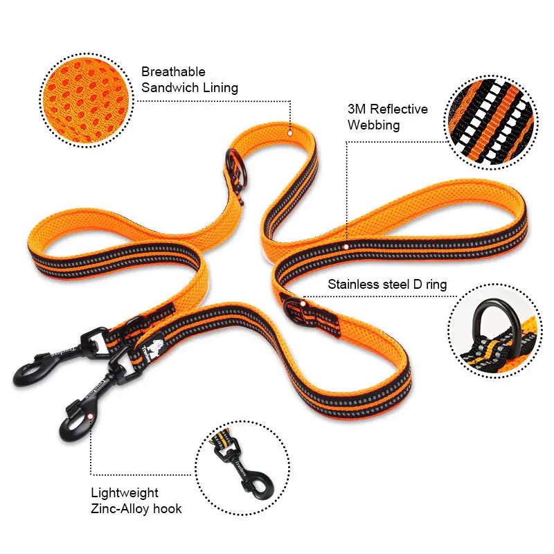 7 In 1 Multi-Function Adjustable Dog Lead Hand