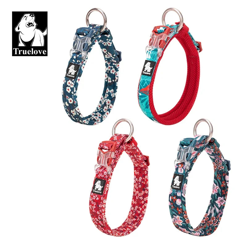 Floral Pet Collar Best Padded Comfort Cushion Camouflage