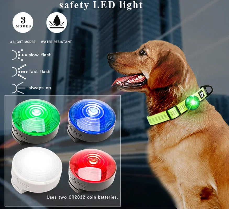 Safety LED Light for Pet Wear Collar Harness Backpack