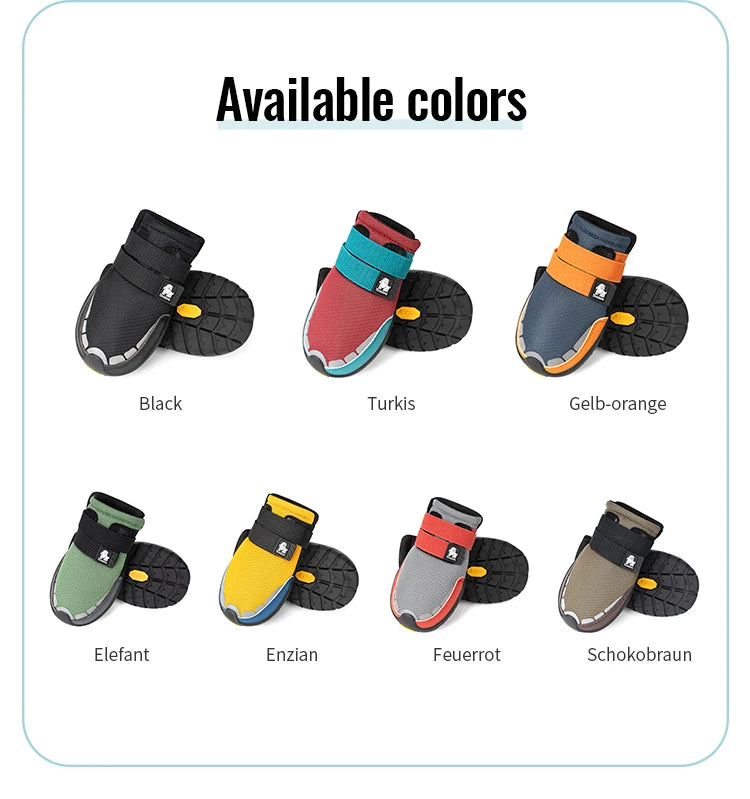 Pet Shoes Vibram Sole Reflective Durable