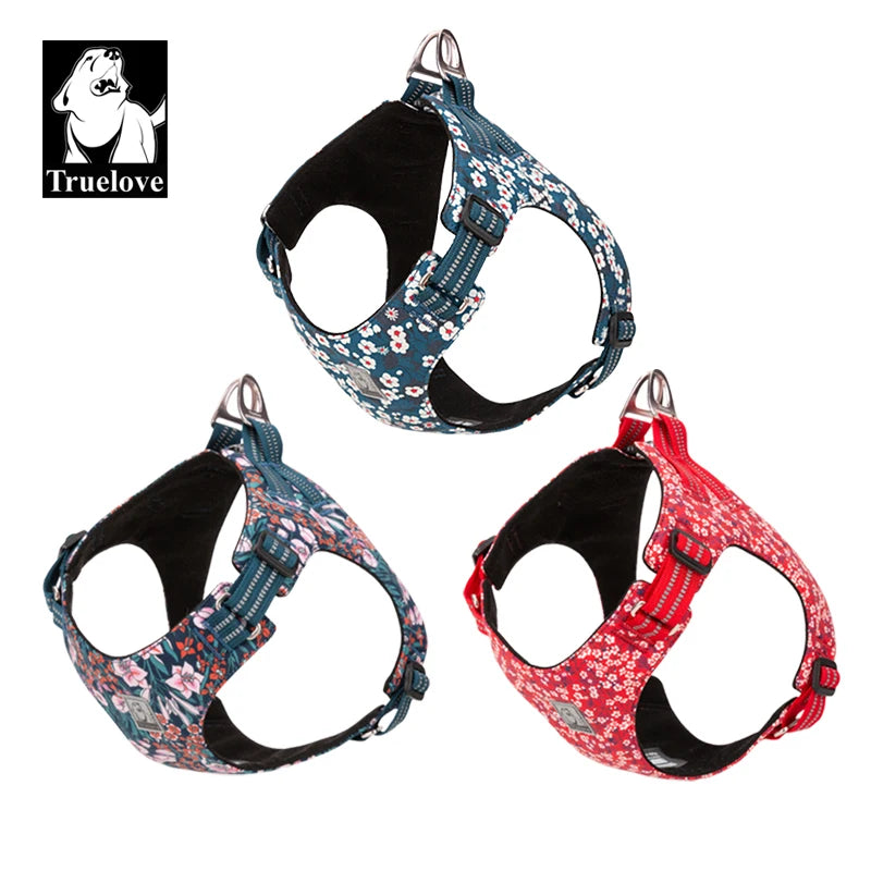 Pet Harness Floral Floral Doggy Harness Dog Vest