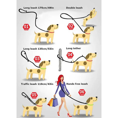 7 In 1 Multi-Function Adjustable Dog Lead Hand